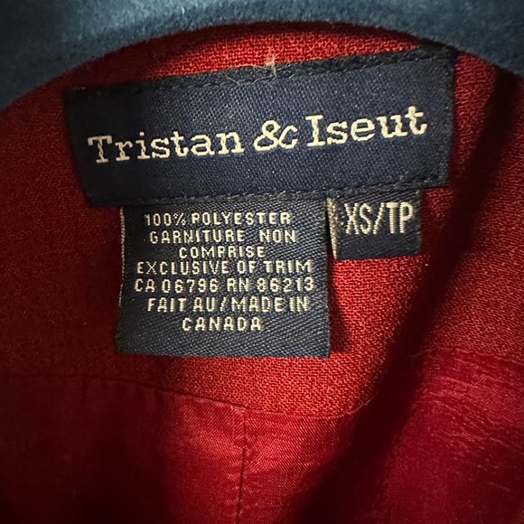 Red women’s matching set suit blazer and skirt size XS - Picture 5 of 5